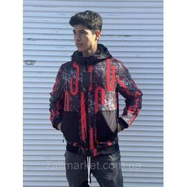 Вітровка чоловіча молодіжна з капюшоном р-ри L-4XL (3 кв) "MACCALI" недорого від прямого постачальника