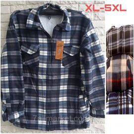 Сорочка чоловіча на хутрі розмір 48-56 (мікс кв) "NICOLAS" недорого від прямого постачальника