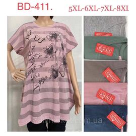 Фотография Туника женская летняя батал размеры 5XL-8XL (цв.микс) "STELLA" недорого от прямого поставщика