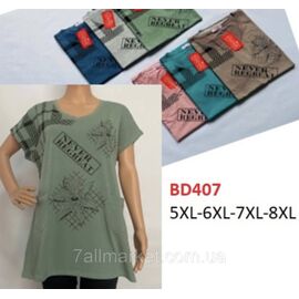 Фотография Туника женская летняя батал размеры 5XL-8XL (цв.микс) "STELLA" недорого от прямого поставщика