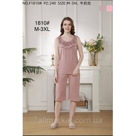 Фотография Пижама женская молодёжная/батал р-ры 54-62 "FLOWER" купить недорого от прямого поставщик