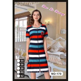 Фотография Халат женский домашний на молнии размер 54-62 "FLOWER" недорого от прямого поставщика