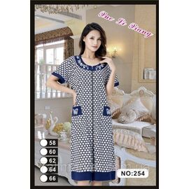 Фотография Халат женский домашний на молнии/батал размер 58-66 "FLOWER" недорого от прямого поставщика