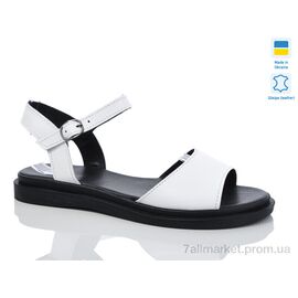 Фотография Босоножки женские летние Лето 57 білий к. батал (6 пар р.41-43) "Sali" недорого оптом от прямого поставщика