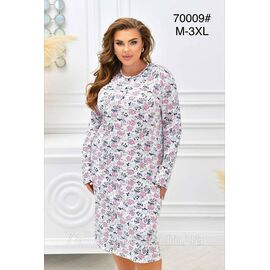 Фотография Ночная рубашка женская с начёсом/батал размеры M-3XL "FLOWER" купить недорого от прямого поставщика