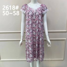 Фотография Ночная рубашка женская размеры 50-58(3цв) "FLOWER" купить недорого от прямого поставщика