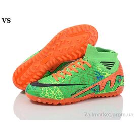 Фотография Футбольная обувь детские Весна/осень Lalida 046 зелений (8 пар р.36-39) "VS" недорого оптом от прямого поставщика