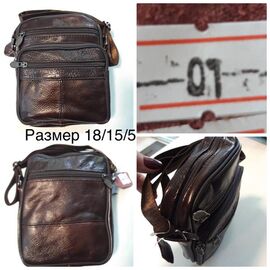 Сумка чоловіча TH-01 brown р.18*15*5 "Chus" недорого оптом від прямого постачальника