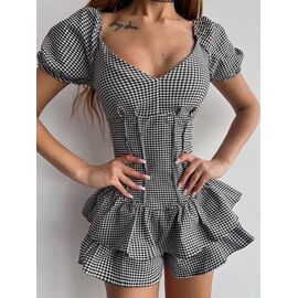 Фотография Комбинезон женский летний 2101 black р.42-46 "Funny Love" недорого оптом от прямого поставщика