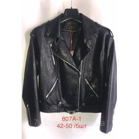 Куртка-косуха жіноча екошкіра, комір-відкладний, р-ри 42-50 "ANGELIS" Купити недорого від прямого постачальника