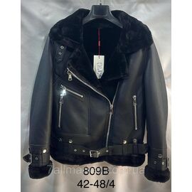 Куртка-косуха жіноча екошкіра, на хутрі р-ри 42-48 "ANGELIS"купити недорого від прямого постачальника