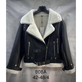 Куртка-косуха жіноча екошкіра, на хутрі р-ри 42-48 "ANGELIS"купити недорого від прямого постачальника