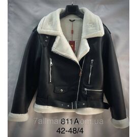 Куртка-косуха жіноча екошкіра, на хутрі р-ри 42-48 "ANGELIS"купити недорого від прямого постачальника