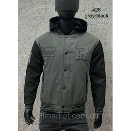 Фотография Куртка-бомбер мужская демисезонная на молнии, размеры L-4XL(3цв) "PROSTOMEN" недорого от прямого поставщика