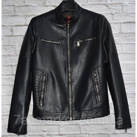 Фотография Куртка мужская демисезонная, кожзам, размеры 44-54 "ANGELIS" недорого от прямого поставщика