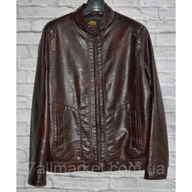 Куртка чоловіча демісезонна, шкірозамінник розміри 48-58 "ANGELIS" недорого від прямого постачальника