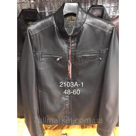 Куртка чоловіча демісезонна, шкірозамінника, розміри 48-60 "ANGELIS" недорого від прямого постачальника
