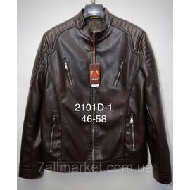 Фотография Куртка мужская демисезонная, кожзам, размеры 46-58 "ANGELIS" недорого от прямого поставщика