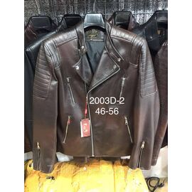 Фотография Куртка мужская демисезонная, кожзам, размеры 46-56 "ANGELIS" недорого от прямого поставщика