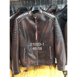 Фотография Куртка мужская демисезонная, кожзам, размеры 46-58  "ANGELIS" недорого от прямого поставщика