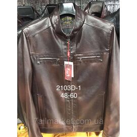 Фотография Куртка мужская демисезонная, кожзам, размеры 48-60 "ANGELIS" недорого от прямого поставщика