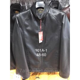 Фотография Куртка мужская демисезонная, кожзам размеры 48-60 "ANGELIS" недорого от прямого поставщика