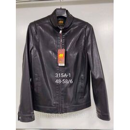 Фотография Куртка мужская демисезонная, кожзам, размеры 48-58 "ANGELIS" недорого от прямого поставщика