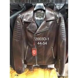 Куртка-косуха чоловіча демісезонна, шкірозамінник, розміри 44-54 "ANGELIS" недорого від прямого постачальника