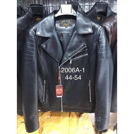 Куртка-косуха чоловіча демісезонна, шкірозамінник, розміри 44-54 "ANGELIS" недорого від прямого постачальника