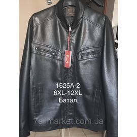 Куртка чоловіча демісезонна, шкірозамінник/батал розміри 6XL-12XL "ANGELIS" недорого від прямого постачальника