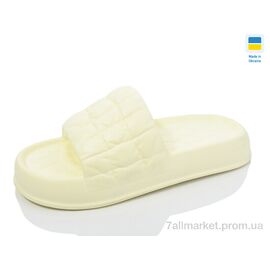 Шльопанці жіночі полегшені Літо ПЖ50 жовтий (6 пар р.36-41) "Inblue" недорого оптом від прямого постачальника