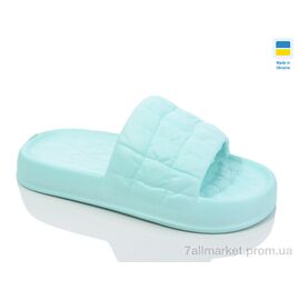 Шльопанці жіночі полегшені Літо ПЖ50 бірюза (6 пар р.36-41) "Inblue" недорого оптом від прямого постачальника