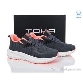 Фотография Кроссовки женские модные Весна/осень B965 d.grey-pink (8 пар р.36-41) "Laguna" недорого оптом от прямого поставщика