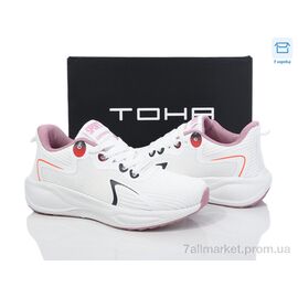 Фотография Кроссовки женские модные Весна/осень B5063 white-taro pink (8 пар р.36-41) "Laguna" недорого оптом от прямого поставщика