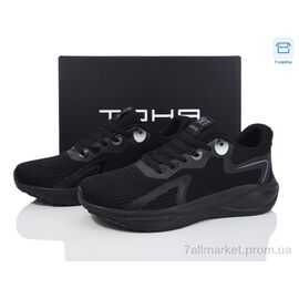 Фотография Кроссовки мужские модные Весна/осень A5063 all black (8 пар р.40-45) "Laguna" недорого оптом от прямого поставщика