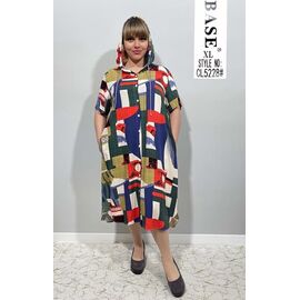 Фотография Платье летнее женское CL5228 blue р.XL-5XL "BASE" недорого оптом от прямого поставщика