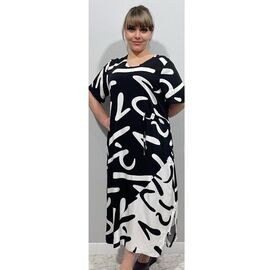 Фотография Платье летнее женское CL7308 black р.2XL-6XL "BASE" недорого оптом от прямого поставщика