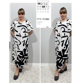 Фотография Платье летнее женское CL7308 white р.2XL-6XL "BASE" недорого оптом от прямого поставщика