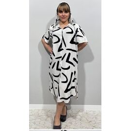 Фотография Платье летнее женское CL7387 white р.2XL-6XL "BASE" недорого оптом от прямого поставщика