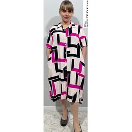 Фотография Платье летнее женское CL8329 crimson р.XL-5XL "BASE" недорого оптом от прямого поставщика