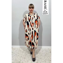 Фотография Платье летнее женское CL8331 beige р.XL-5XL "BASE" недорого оптом от прямого поставщика
