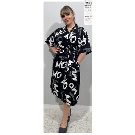 Фотография Платье летнее женское CL8339 black р.2XL-6XL "BASE" недорого оптом от прямого поставщика