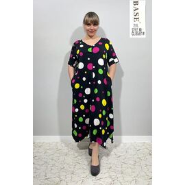Фотография Платье летнее женское CL8581 black р.XL-5XL "BASE" недорого оптом от прямого поставщика