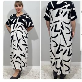 Фотография Платье летнее женское CL9075 white р.2XL-6XL "BASE" недорого оптом от прямого поставщика
