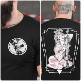 Футболка чоловіча 661 black р.M-3XL "Madoka" недорого оптом від прямого постачальника