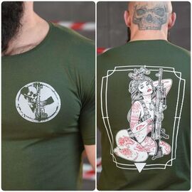 Футболка чоловіча 664 khaki р.M-3XL "Madoka" недорого оптом від прямого постачальника