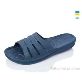 Шльопанці чоловічі пляжні Літо П41 синій (6 пар р.40-45) "Inblue" недорого оптом від прямого постачальника