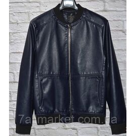 Фотография Куртка-бомбер мужская кожзам демисезонная, размеры 48-58 (3цв) "FUDIAO" недорого от прямого поставщика