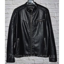 Фотография Куртка мужская кожзам демисезонная, размеры 48-58 "FUDIAO" недорого от прямого поставщика