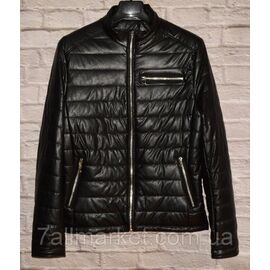 Фотография Куртка мужская кожзам, на молнии размеры 48-56 "FUDIAO" недорого от прямого поставщика